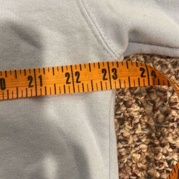 Baby Blue Hooded Full Zip Sweatshirt - Picture 8 of 8